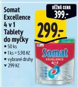 Albert Somat Excellence 4 v 1 Tablety do myčky nabídka