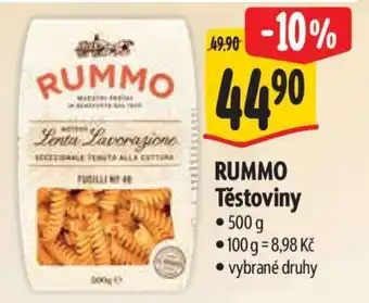 Albert Rummo těstoviny nabídka