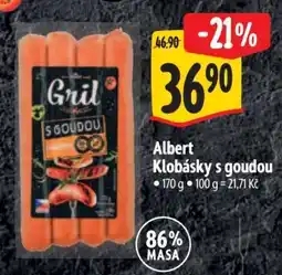 Albert Albert Klobásky s goudou nabídka