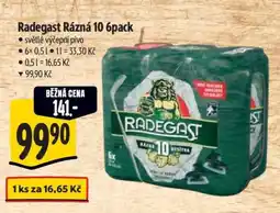 Albert Radegast Rázná 10 6pack nabídka