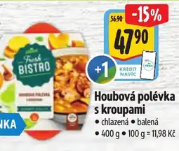 Albert Houbová polévka s kroupami nabídka