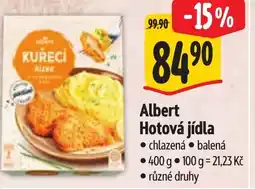 Albert Albert Hotová jídla nabídka