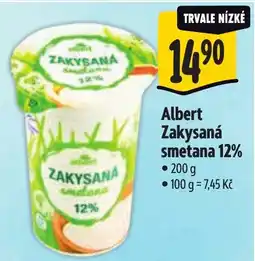Albert Albert Zakysaná smetana 12% nabídka