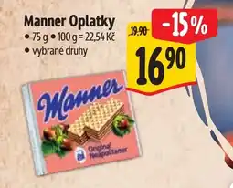 Albert Manner Oplatky nabídka