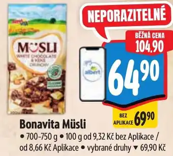 Albert Bonavita Müsli nabídka