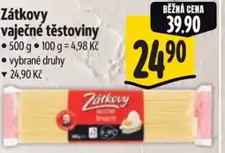 Albert Zátkovy vaječné těstoviny nabídka