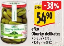 Albert Efko Okurky delikates nabídka