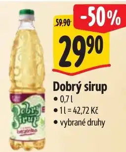 Albert Dobrý sirup nabídka