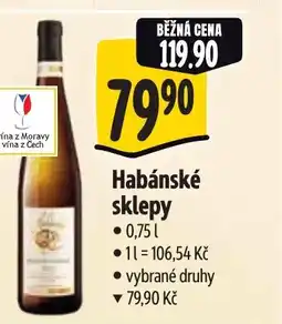 Albert Habánské sklepy nabídka