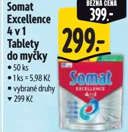 Albert Somat Excellence 4v1 Tablety do myčky nabídka