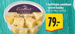Albert S hořčičným semínkem - sýrové kostky nabídka