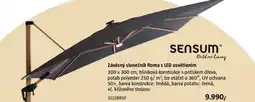 Bauhaus Závěsný slunečník Roma s LED osvětlením nabídka