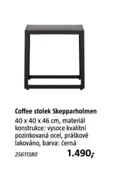 Bauhaus Coffee stolek Skepparholmen nabídka