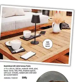Bauhaus Bezdrátová LED Stolní lampa Paola nabídka
