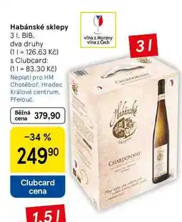 Tesco Habánské sklepy, BIB, dva druhy nabídka