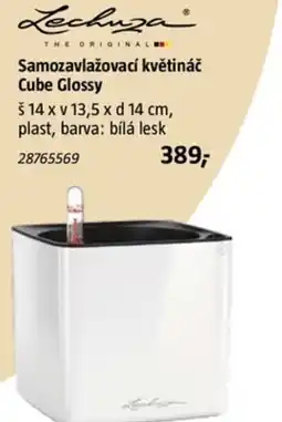 Bauhaus Samozavlažovací květináč Cube Glossy nabídka