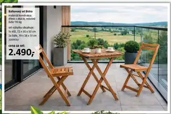 Balkonový set Bistro