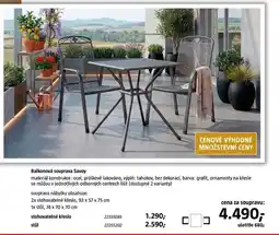 Bauhaus Balkonová souprava Savoy nabídka