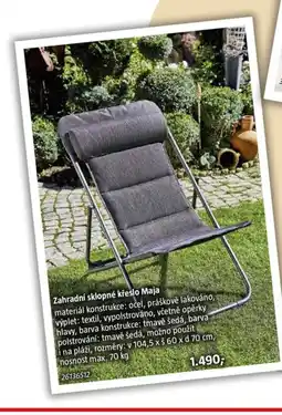Bauhaus Zahradní sklopné křeslo Maja nabídka