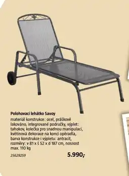 Bauhaus Polohovací lehátko Savoy nabídka