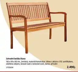 Bauhaus Zahradní lavička Diana nabídka