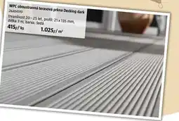 Bauhaus WPC oboustranná terasová prkna Decking dark nabídka