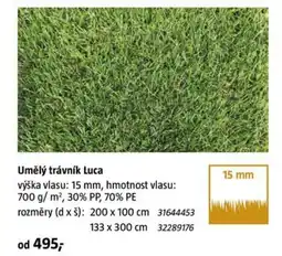 Bauhaus Umělý trávník Luca nabídka