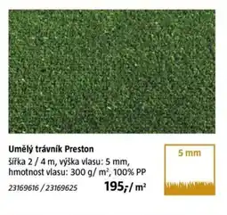 Bauhaus Umělý trávník Preston nabídka