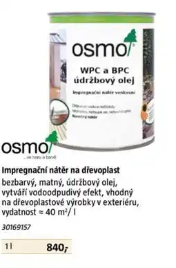 Bauhaus Osmo Impregnační nátěr na dřevoplast nabídka