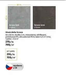 Bauhaus Slinutá dlažba Terrasse nabídka