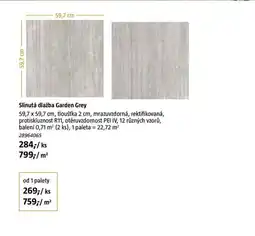 Bauhaus Slinutá dlažba Garden Grey nabídka