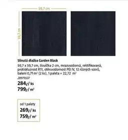 Bauhaus Slinutá dlažba Garden Black nabídka