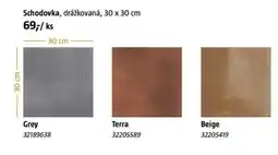 Bauhaus Schodovka, drážkovaná nabídka