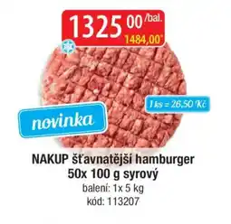 Qanto NAKUP šťavnatější hamburger syrový nabídka