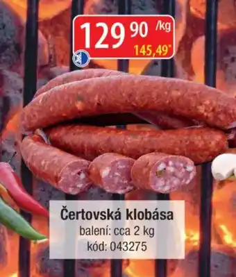 Qanto Čertovská klobása nabídka