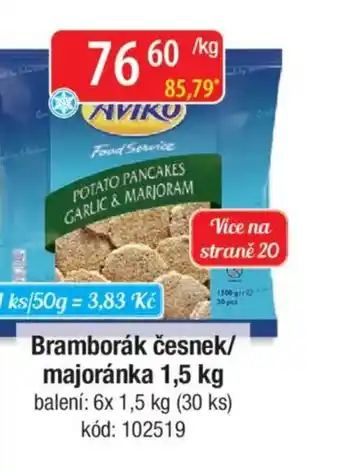 Qanto Aviko Bramborák česnek/ majoránka nabídka