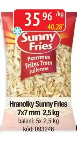 Qanto Hranolky Sunny Fries 7x7 mm nabídka