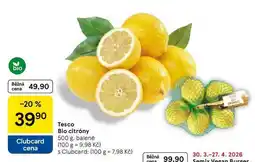 Tesco Tesco Bio citróny, 500 g, balené nabídka
