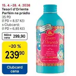 Tesco Tesori d'Oriente Parfém na prádlo, 35 PD nabídka