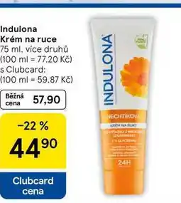 Tesco Indulona Krém na ruce, 75 ml, více druhů nabídka