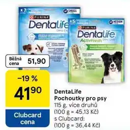 Tesco DentaLife Pochoutky pro psy, 115 g, více druhů nabídka
