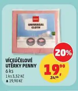 Penny Market VÍCEÚČELOVÉ UTĚRKY PENNY, 6 ks nabídka