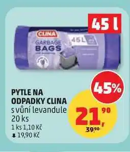 Penny Market PYTLE NA ODPADKY CLINA, 20 ks nabídka