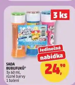 Penny Market SADA BUBLIFUKŮ, 3 ks nabídka