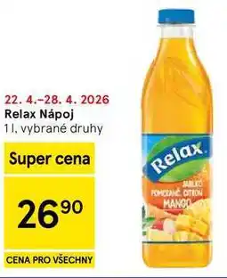 Tesco Relax Nápoj 1 l, vybrané druhy nabídka