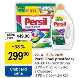 Tesco Persil Prací prostředek, 40-66 PD, více druhů nabídka
