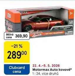 Tesco Motormax Auto kovové 1:24, více druhů nabídka