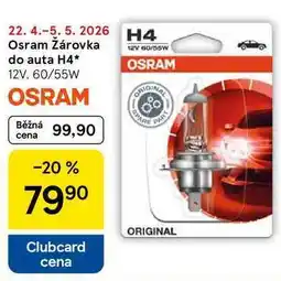 Tesco Osram Žárovka do auta H4, 12V, 60/55W OSRAM 12V 60/55W nabídka
