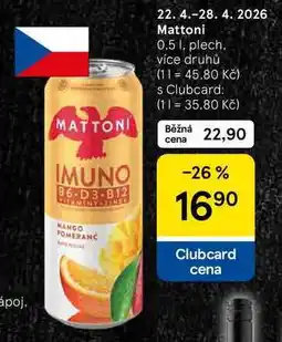 Tesco Mattoni, 0.5 l, plech nabídka