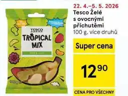 Tesco Tesco Želé s ovocnými příchutěmi, 100 g, více druhů nabídka